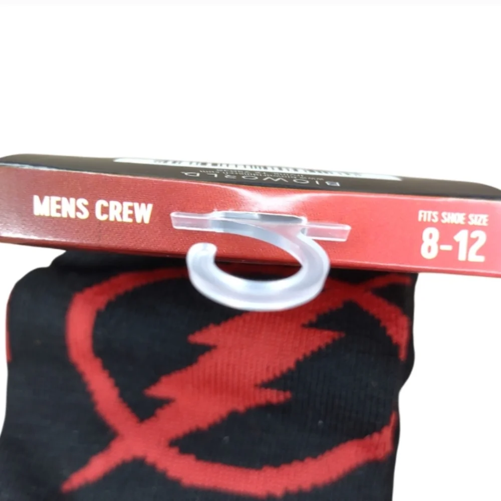 DC Comics The Flash Black and Red Crew Socks Unisex Bundle And Save